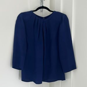 Lafayette 148 New York Navy Blouse. Size 4.